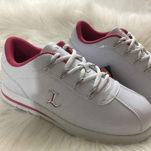 Lugz Shoes - New White Lugz Zrocs w/ Raspberry trim size US 7.5